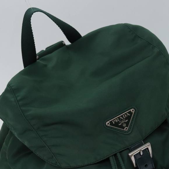 PRADA Backpack Nylon Green Auth kk262 - Picture 6 of 16